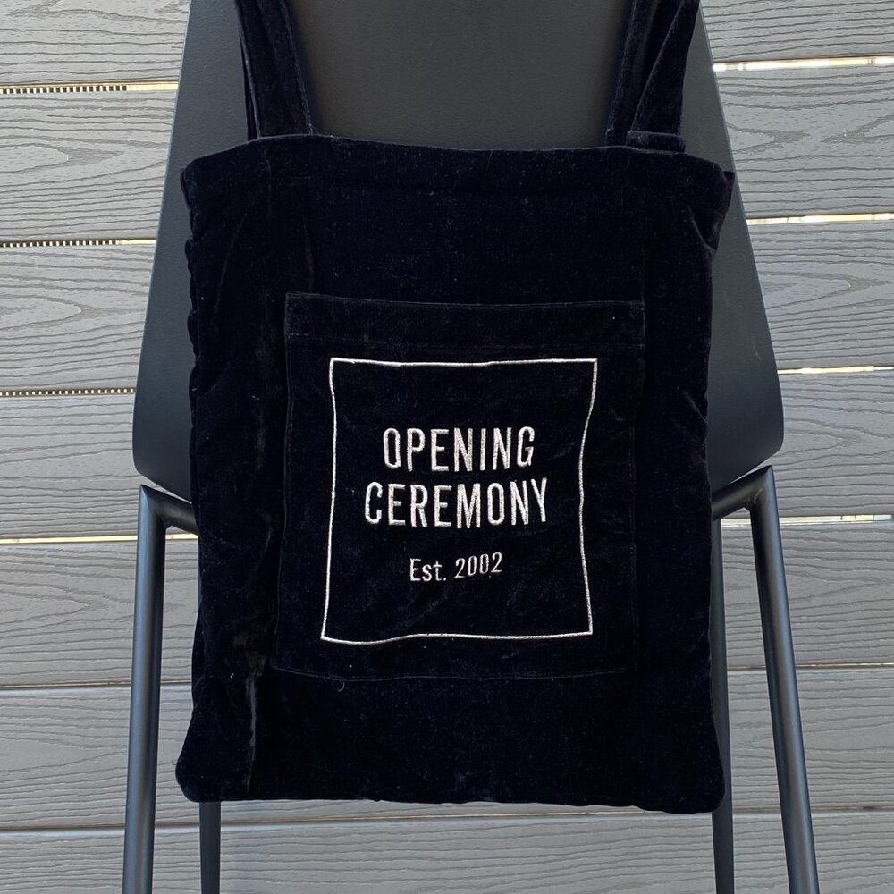 Opening Ceremony Velvet Tote Bag